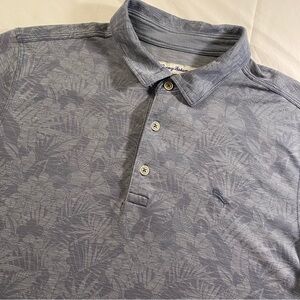 Tommy Bahama Blue Tropical Patterned Men's Shirt size Large